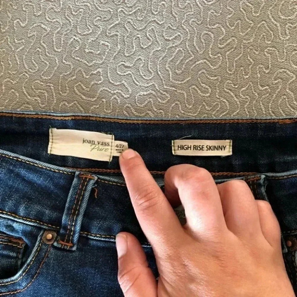 Joan Vass Pure High Rise Skinny Jeans - Picture 7 of 11